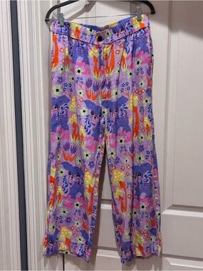 NOOWORKS Linen Pants - Purple Size Large